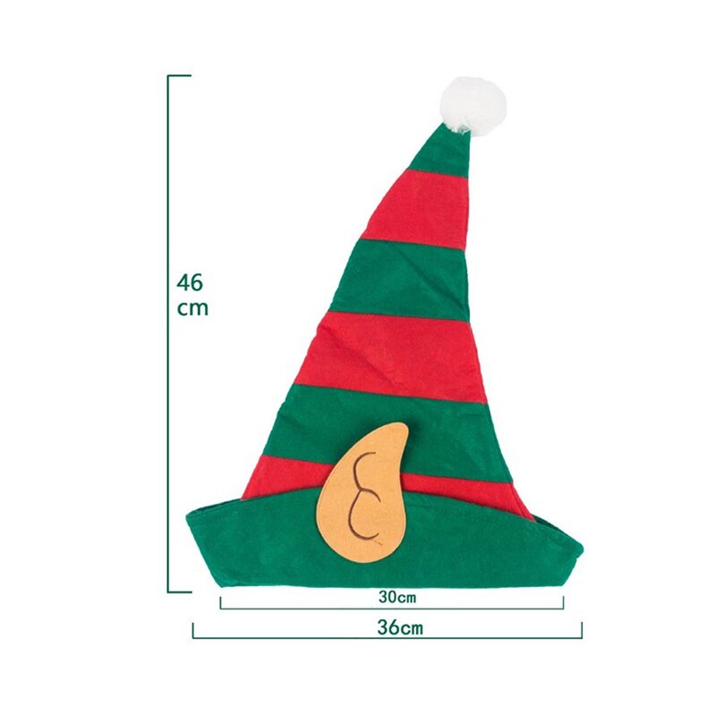 Sombrero de elfo de Navidad para niños y adultos, gorra creativa de dibujos animados para niños, mujeres, niños y niñas, accesorios de de Navidad, 1 ud.