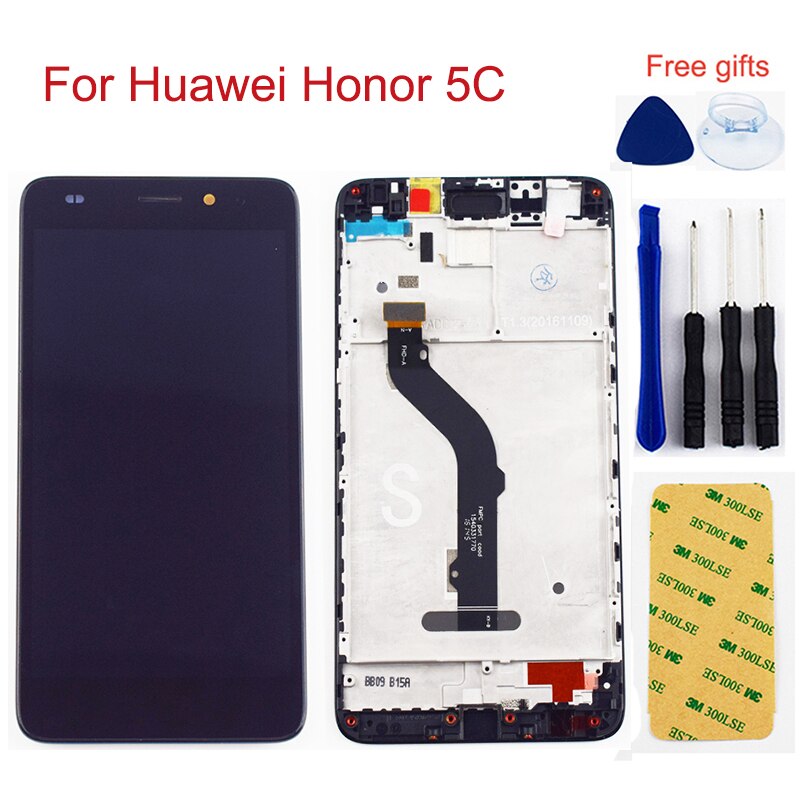Pour Huawei Honor 5C LCD Affichage NEM-TL00H NEM-UL10 NEM-L22 NMO-L23 NEM-L51 Moniteur Écran Tactile Numériseur Panneau Assemblage + Cadre