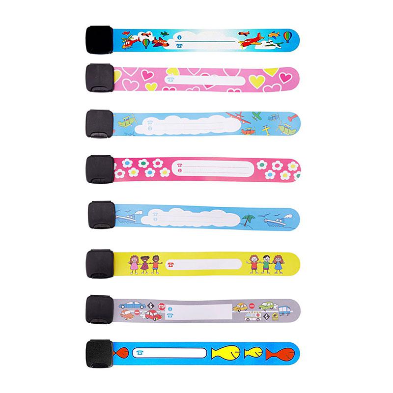 8pcs/12pcs Adjustable Safety Wristbands Reusable Bracelets for Kids Child Travel Event Field Trip Outdoor Activity Waterproof