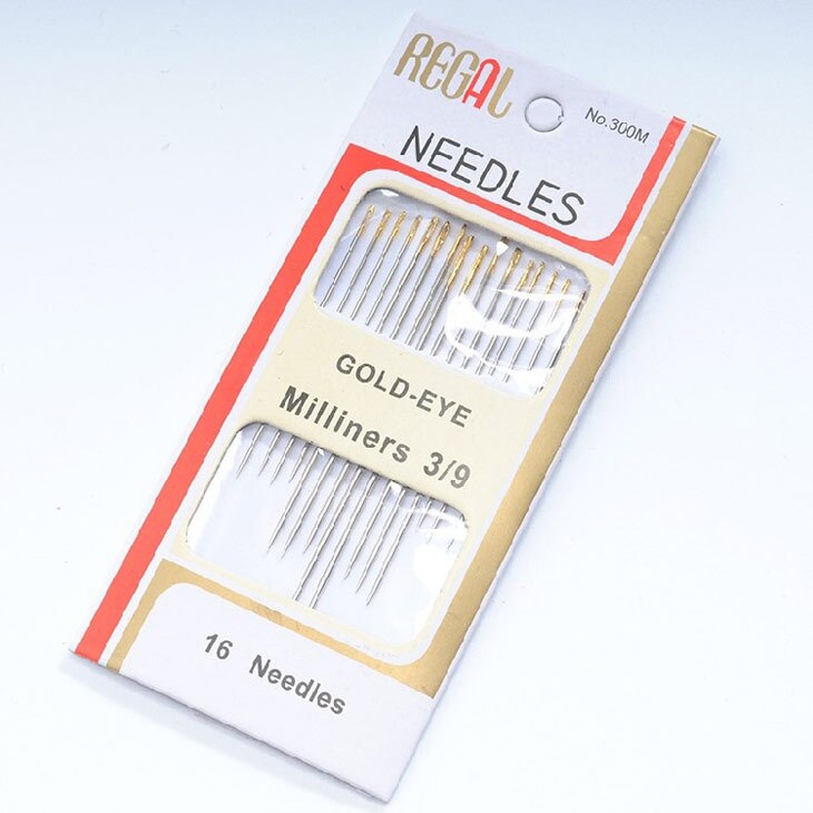 30 gold tail needle / sewing needle / Hand Sewing Needles Embroidery Mending Craft Quilt Sew Case: Army Green