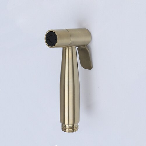 Toilet bidet kranen borstel goud messing enkele koude badkamer douche blaasgevoede spuitpistool sproeier bidet kranen badkamer hardware kranen: Stijl 1