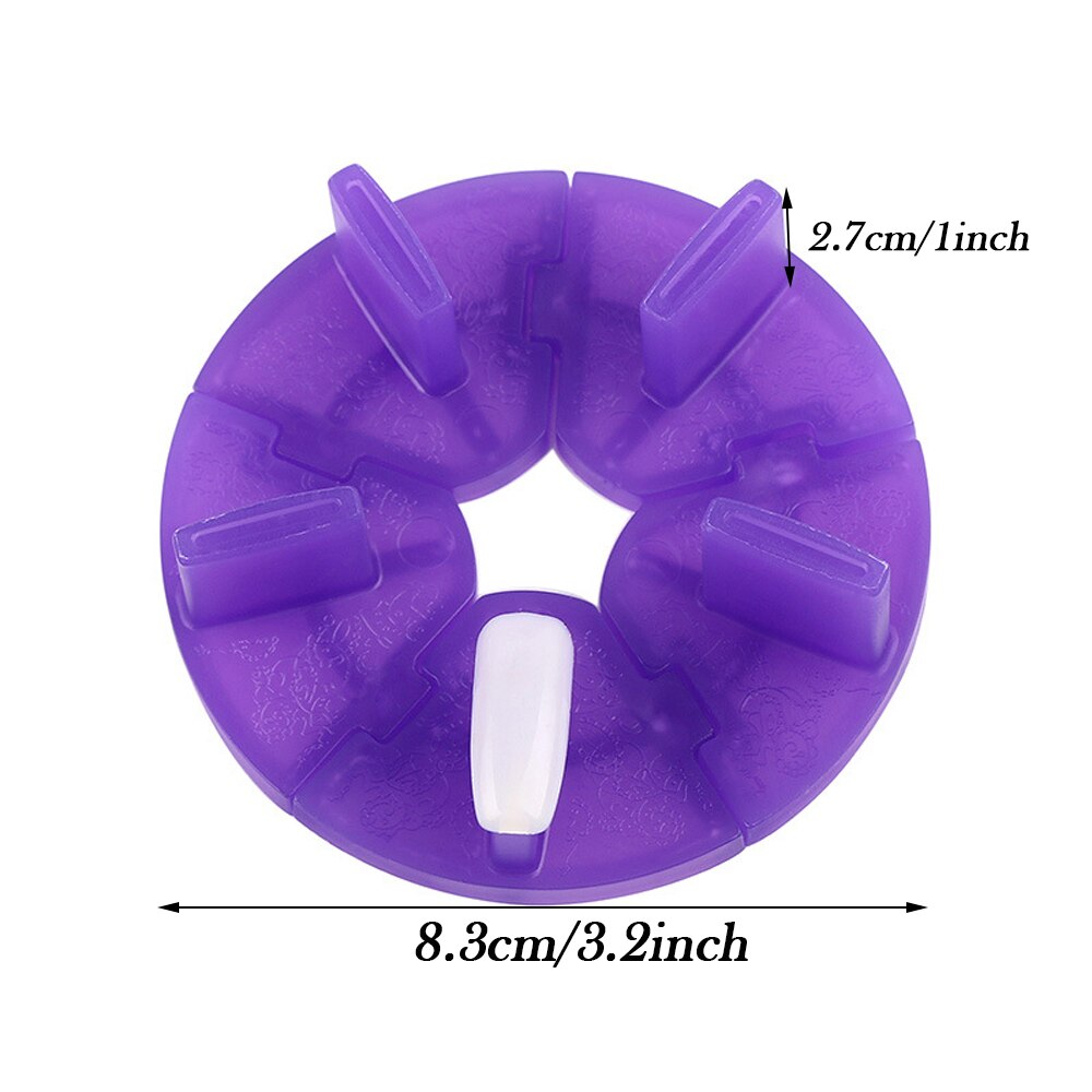 Nail Tips Display Board for Nail Art Practice and Swatch Detachable Stand Lotus Seat Rack Stand Holders Manicure