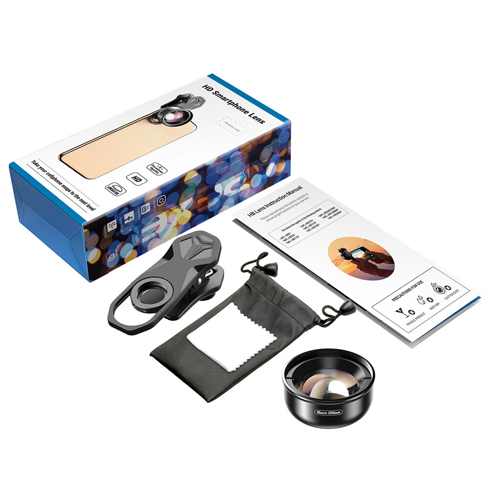 Macro Outdoor Photography Accessories Phone Camera Lens Kit With Clip Universal Removable Fisheye Wide Angle Optical Glass HD