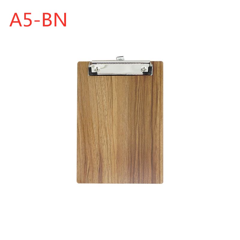 Portable A4 A5 Wooden Writing Clipboard File Hardboard Office School Stationery: Orange