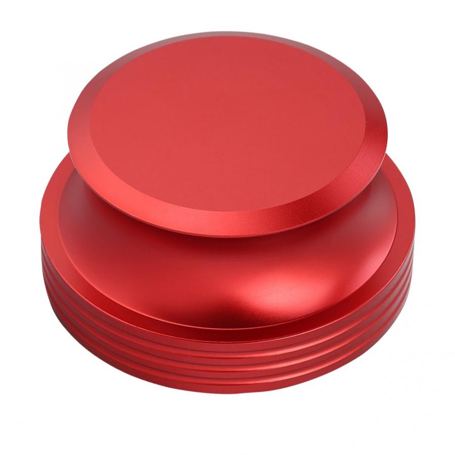 Holdbar aluminium rekordvægt klemme til lp vinyl metal disk stabilisator: Rød