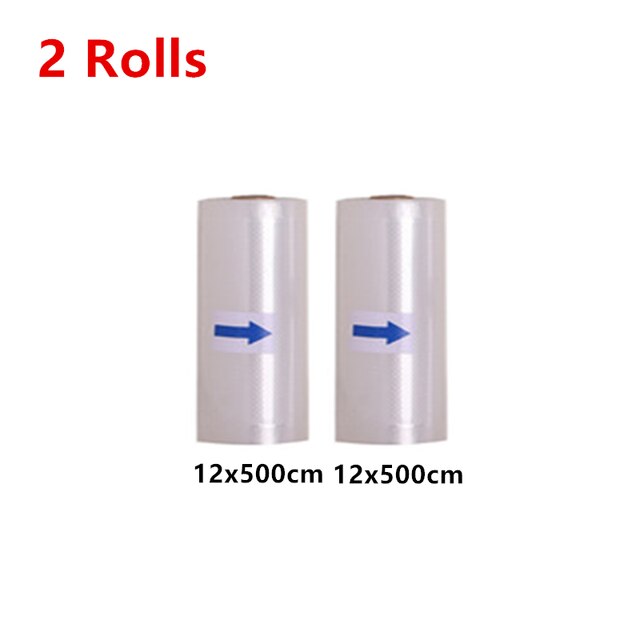 Household Food Vacuum Packing Bag Reusable Food Storage Bags Vacuum Bag Food Fresh Long Keeping 12/15/20/25/32cm*500cm 2 Roll: 12x500 2Roll
