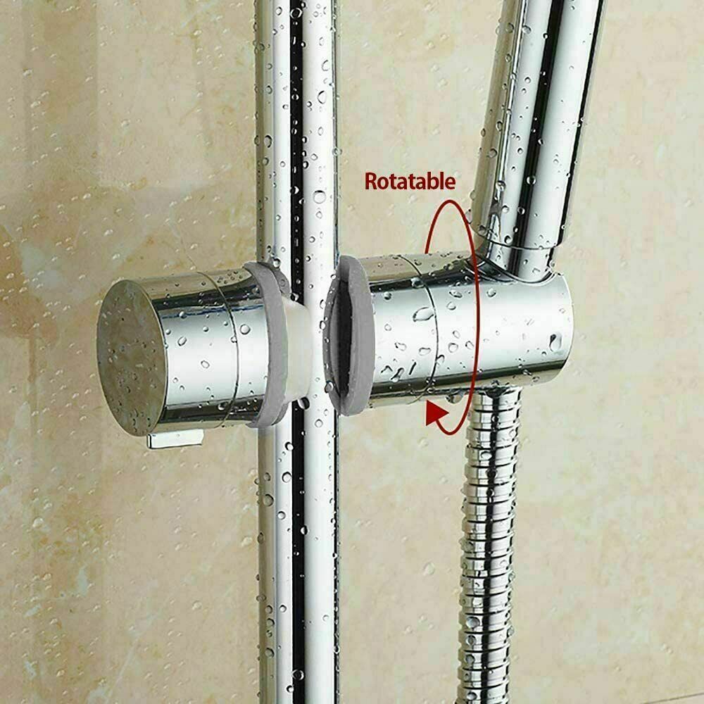 Chrome Bathroom Electroplating Lift Pipe Sliding Sleeve Universal Shower Head Holder Adjustable Riser Rail Bracket Slider Bar