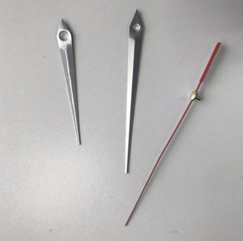 Precision shaft Silent Wall Clock Quartz Movement Mechanism DIY Wall Clock Quartz Clock with black/gold/silver Hand: silver / 20mm  11.1mm