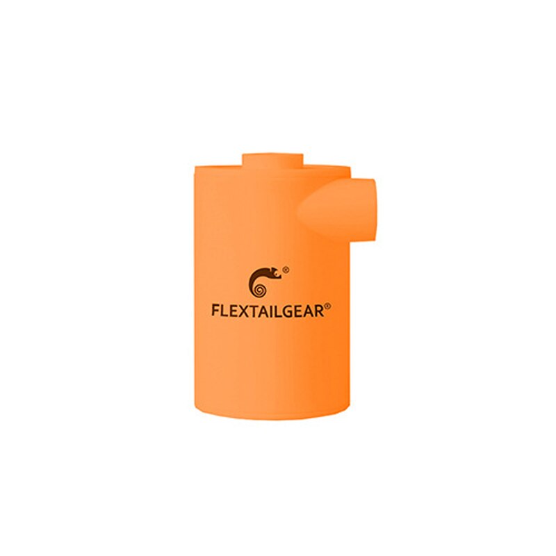 Flextailgear max pump ultralätt usb uppladdningsbar vattentät luftpump bärbar luftpump blåsa upp tömning för campingmadrass: Orange