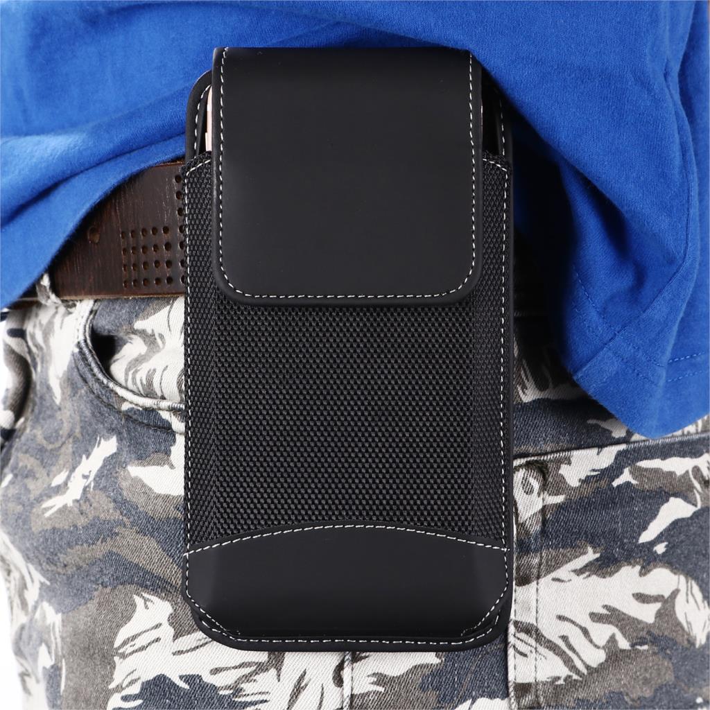 Pouch Riem Canvas Cover Voor Xaiomi Poco X3 Nfc Note 10 Cc9 Pro Redmi Note 9S 9C Universele Riem clip Case 4.7-6.9 Inch Taille Tas