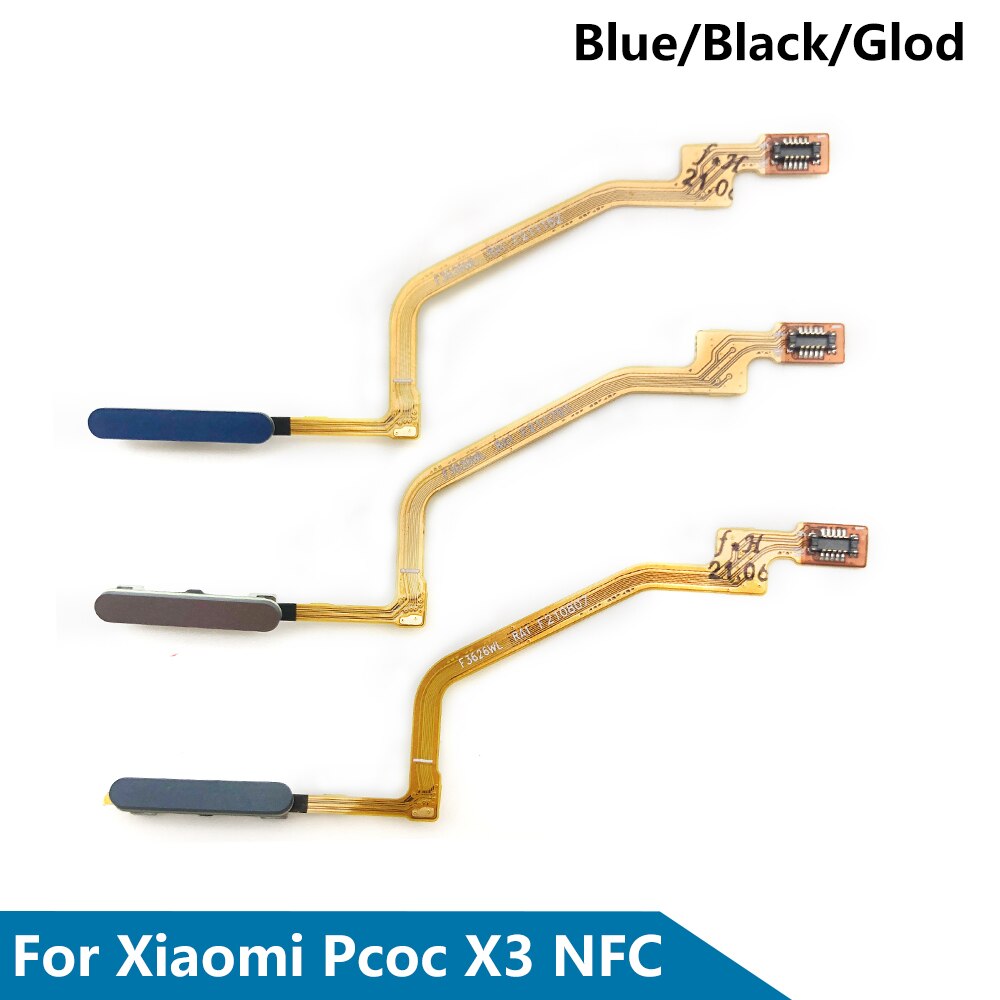 probado para Xiaomi Poco X3 NFC X3 Pro M4 Pro 4G 5G Sensor de huellas dactilares escáner Touch ID conectar placa base botón de inicio Flex