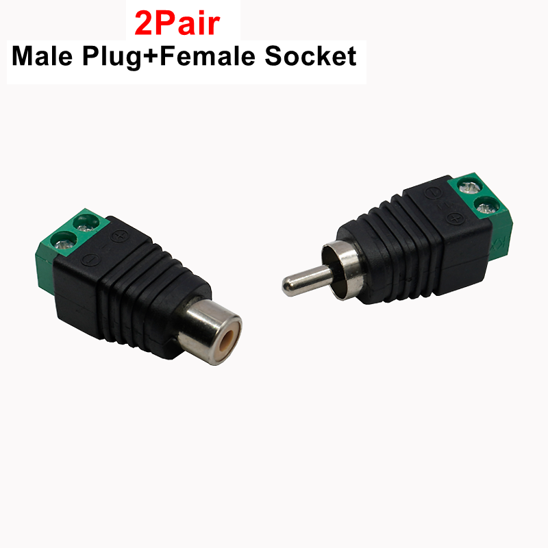 4Stck RCA Stecker Stecker Stecker Buchse Zum Klemmenblock Adapter Für RCA AV Audio- Video CCTV Kamera Lautsprecher Kabel Stecker Stecker: MULTI