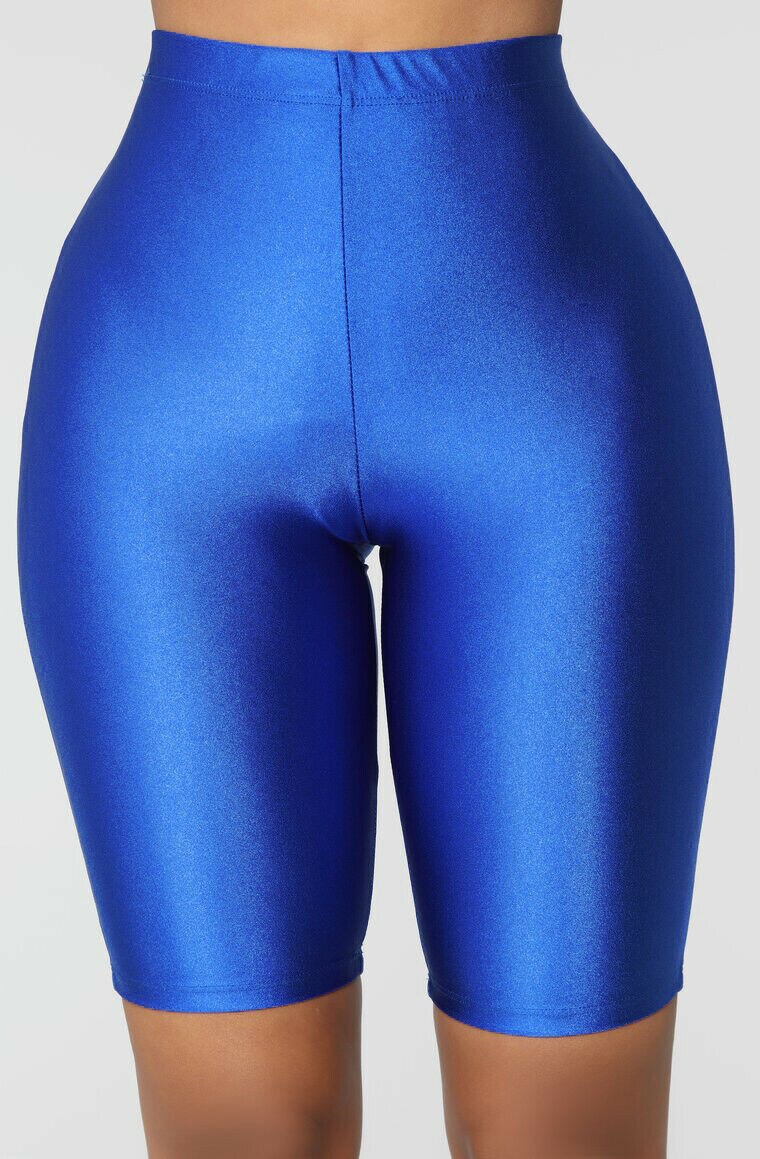 Kvinnor stretch biker cykel shorts träning spandex leggins knälånga korta byxor dam sommar slim shorts dams: D / Xl