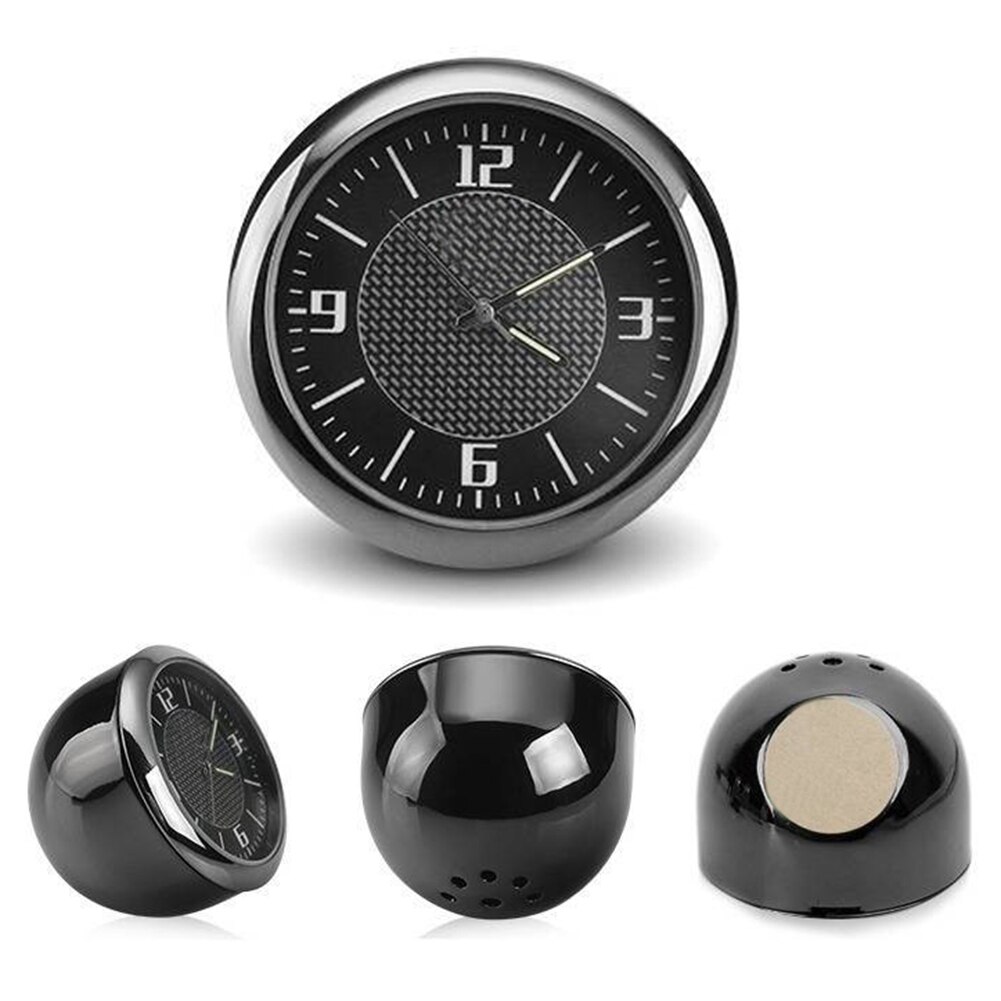 Auto Klok Auto Voertuig Lichtgevende Ronde Quartz Klok Horloge Dashboard Luchtuitlaat Decor