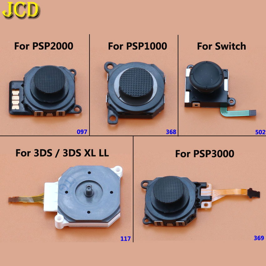 JCD 1PCS 3D Analoge Joystick Knop Voor PSP 1000 2000 Slim 3000 Analoge Joystick Sticks Voor Nintend Schakelaar NS joyCon 3DS Controlle