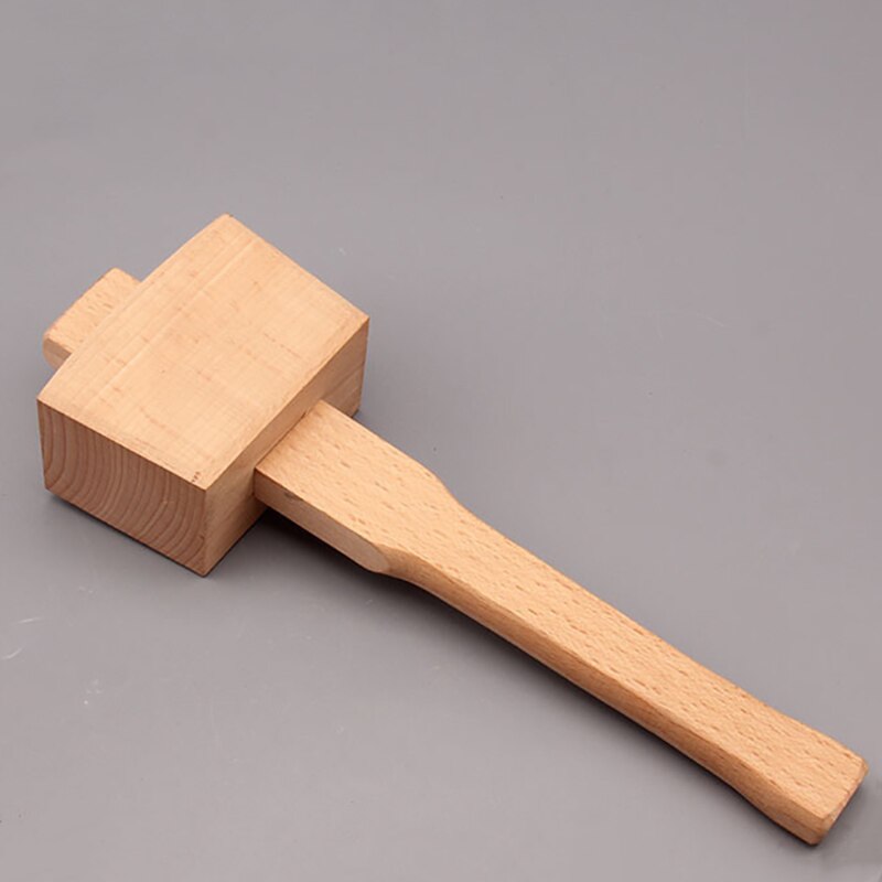 High Hardness Wooden Mallet Hammer Beech Solid Carpenter Woodworking Hand Tool For DIY Installation Wood Hammer
