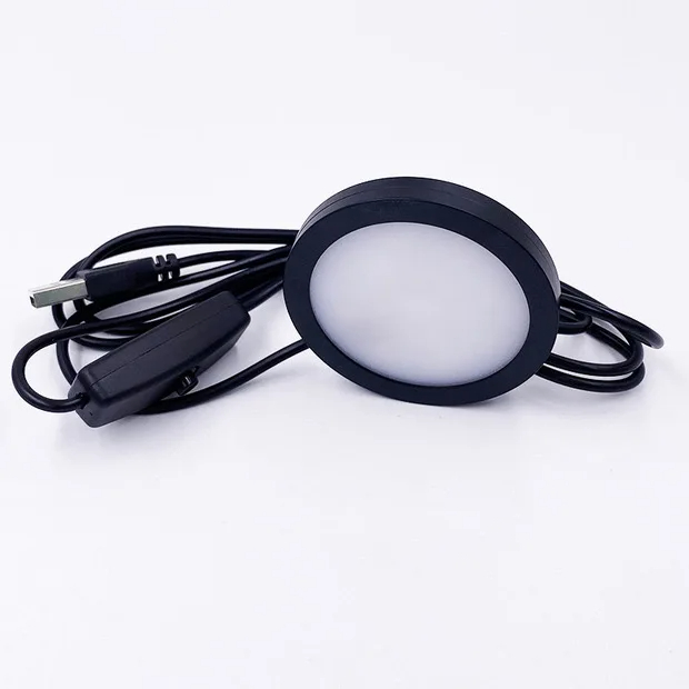 USB Led Spotlight 3W DC5V RGB With Remote Jewelry Cabinet Showcase Counter Lamp Ceiling USB plug 2 in One Mini Spot Light: Navy Blue / 15w