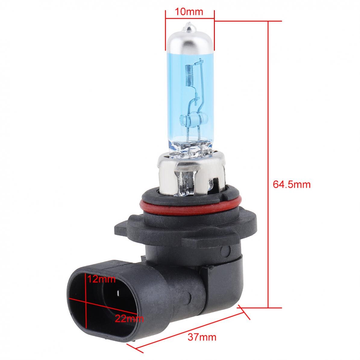 12V 9006 100W 5000K White Light Super Bright Car Halogen Lamp Auto Front Headlight Car Fog Bulb Car Front Headlight