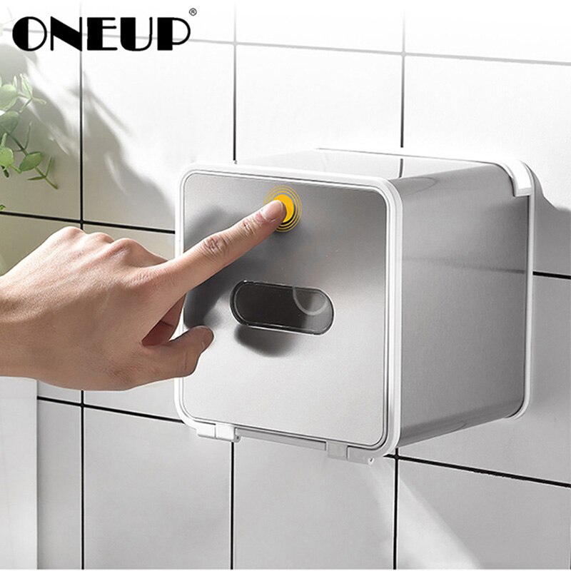 Oneup Tissue Doos Opslag In De Badkamer Multifunctionele Organizer Voor Wc Draagbare Toiletrolhouder Badkamer Accessoires
