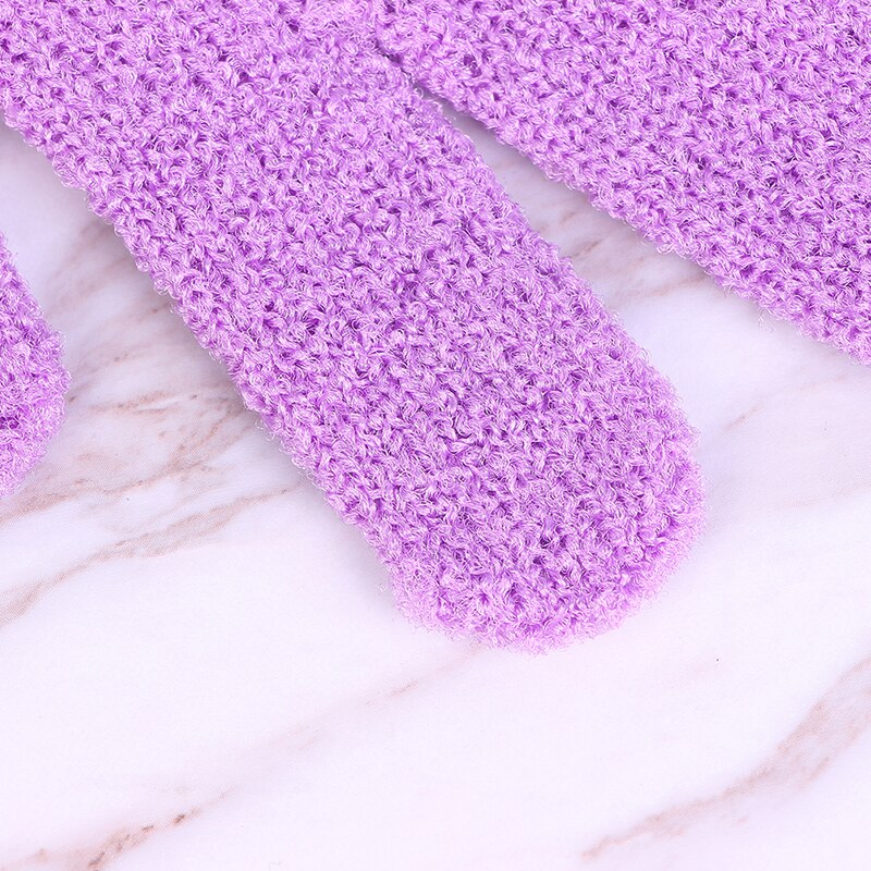 Złuszczający masaż ciała gąbka rękawice kąpielowe skóra wanna prysznic myjka rękawica peelingująca strąk prysznic powrót peeling nawilżający spa rękawice skóry