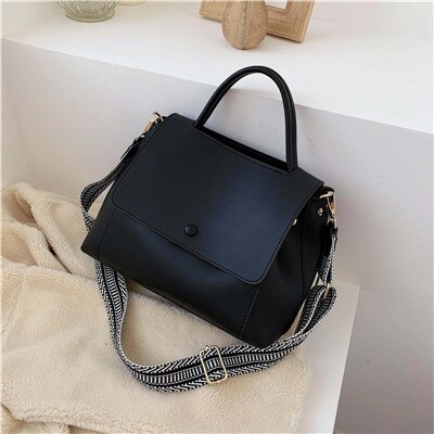 worek a główne torebki damskie torebki moda ins ultra ogień retro szerokie torby na ramię torba torebka w prostym stylu torby Crossbody: czarny