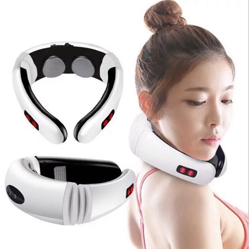 6 Modes Power Electric Neck Massager Control Far Infrared Heating Pain Relief Tool Health Care Neck Protector