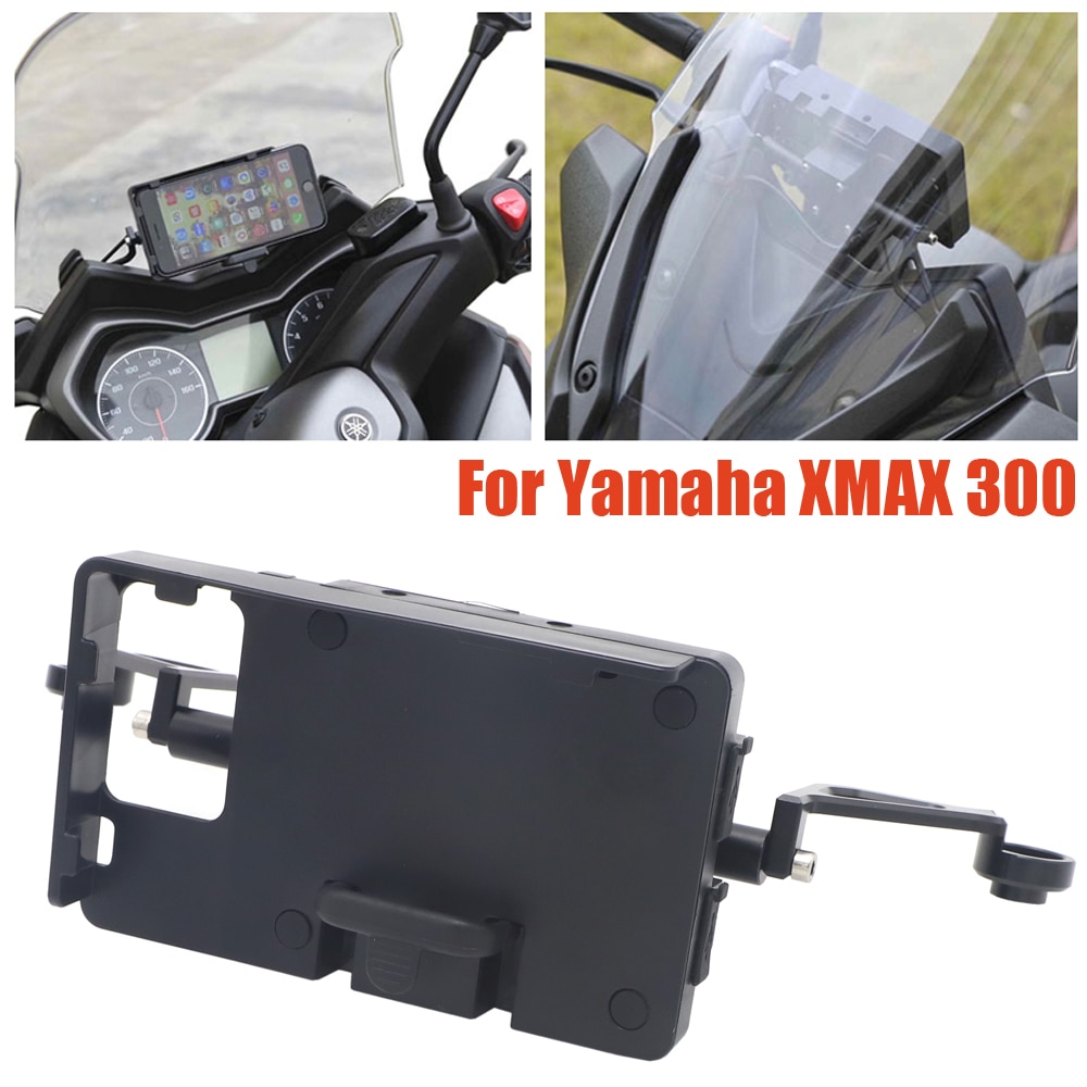 Til yamaha x-max 300 xmax 300 gps / smartphone navigationsbeslag sort