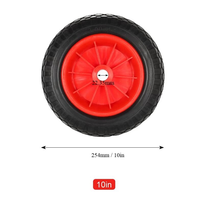 8/10 Inches Puncture-proof Kayak Trolley Tire Wheel for Kayak Canoe Trolley Cart Replacement Tire Wheel kayak accessories: 10 inch