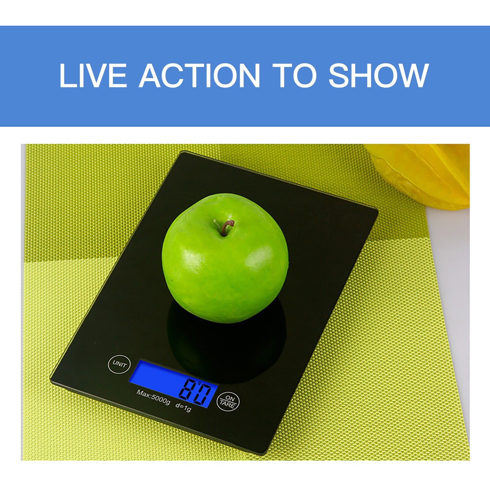 Household Baking Glass Kitchen Scale Food Weighing Small 5kg Gram Weight Electronic Scale Precision Baking Kitchen Scales Food