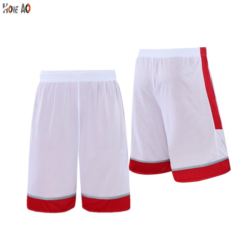 HOWE AO Men Quick Dry Breathing Loose Exercises Running Fitness Basketball Shorts Team Training Jogging Gym Elastic Shorts