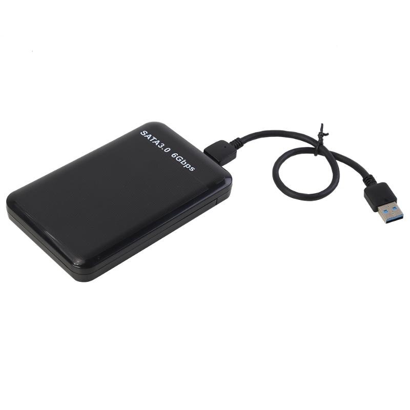 2.5 Inch USB3.0 Naar Sata 3.0 Hdd Box Harde Schijf Externe Behuizing Ssd Case Box Voor 7Mm/9.5Mm 2.5-Inch Sata I/Ii/Iii: Black