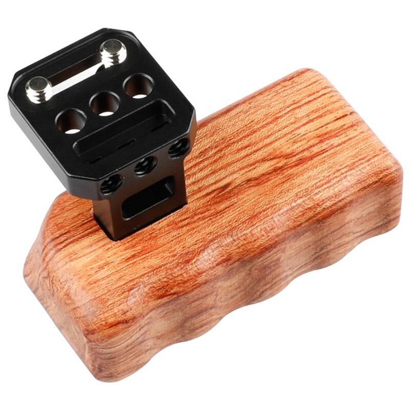 A destra di Legno della Maniglia Grip per la Macchina Fotografica Universale Gabbia Sul Lato DSLR Macchina Fotografica Maniglia