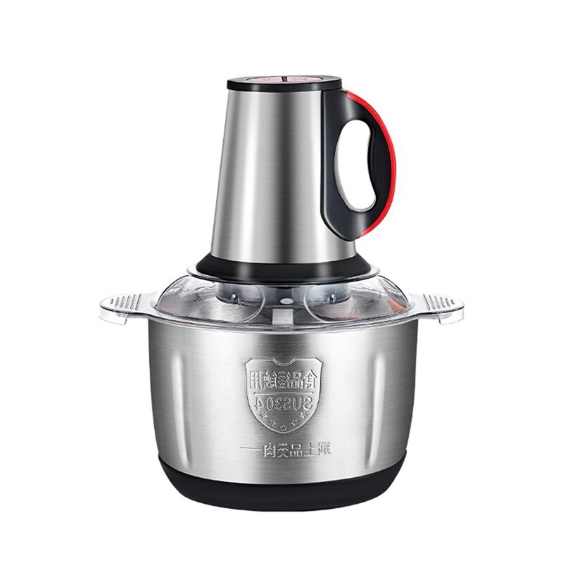 Tod-Food Processor 4L Rvs Elektrische Vleesmolen Blender Mixer Machine Voor Fruit Vlees Knoflook Noten, eu Plug: Default Title