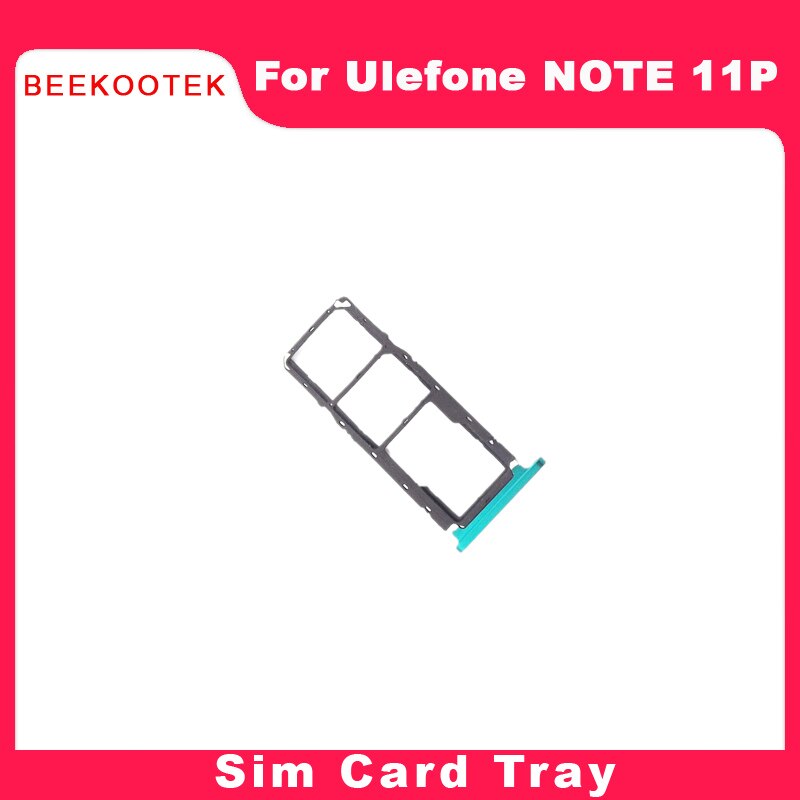 Originele Ulefone Note 11 P Telefoon Sim Kaart Lade Sim Card Slot Houder Accessoires Voor Ulefone Note 11 P 6.55 ''Android 11 Telefoon: green