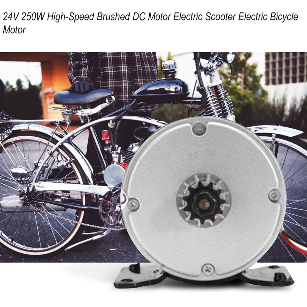 24v 250w elmotor børstet 2750 o / min højhastigheds børstet jævnstrøm funktionel motor elektrisk scooter elektrisk cykeltilbehør