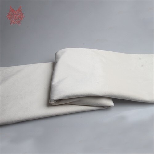 Tela China barata, tejido de terciopelo ponderado para vestido de invierno, abrigo, telas de terciopelo sólido multicolor, tecidos, stoffen tissu SP5606: Color 12 beige white