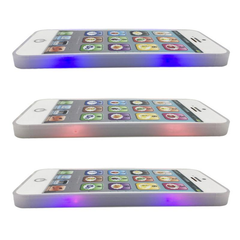 1Pc Led Baby Smart Telefoon Speelgoed Touchscreen Muziek Sound Machine Voor Voor Kids Baby Vroege Educatief Mobiele Telefoon speelgoed
