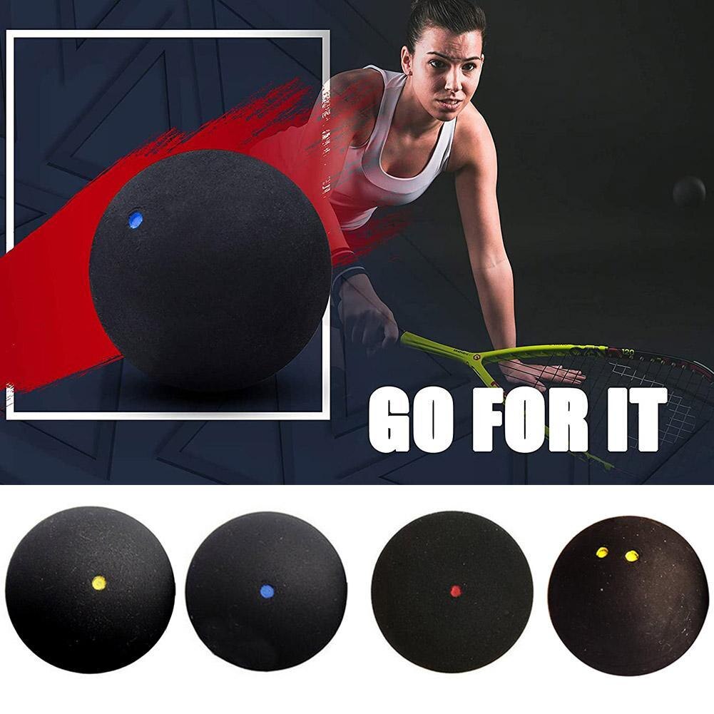 1 stücke 37MM Professionelle Squash Ball Gelb Dot Niedriger Geschwindigkeit Ball Gummi Rohr Squash Dot Training Ball Blau Verpackung h1W9