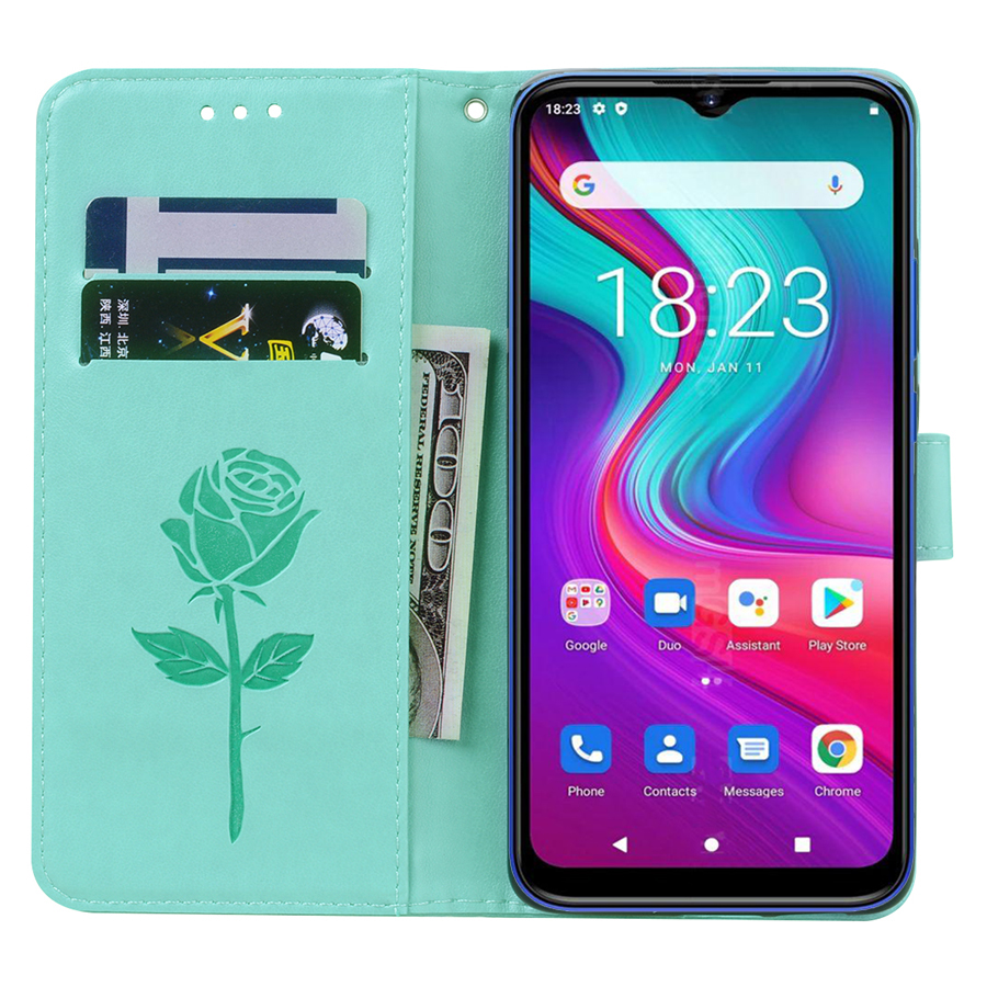 Business Leather Flip Case For Doogee X96 Pro Coque Anti-knock Wallet Cover For Carcasa Para Celular Doogee X96 Pro X96Pro Etui: MGTZ Green