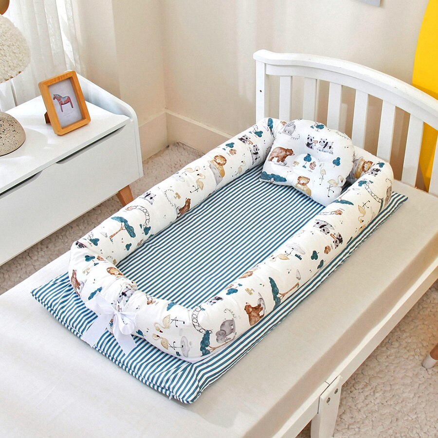 Cuna nido portátil para bebé, 2022, para el Día de los niños: Happy Home no Quilt