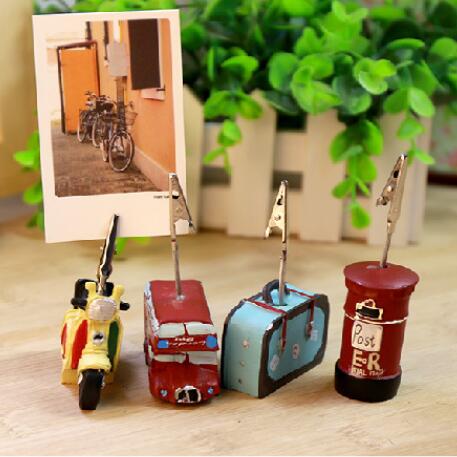 Porte-Photo Vintage en résine, Clip pour carte-Message et mémo, support pour Photo de fête de mariage, papeterie Gadget décoratif de bureau