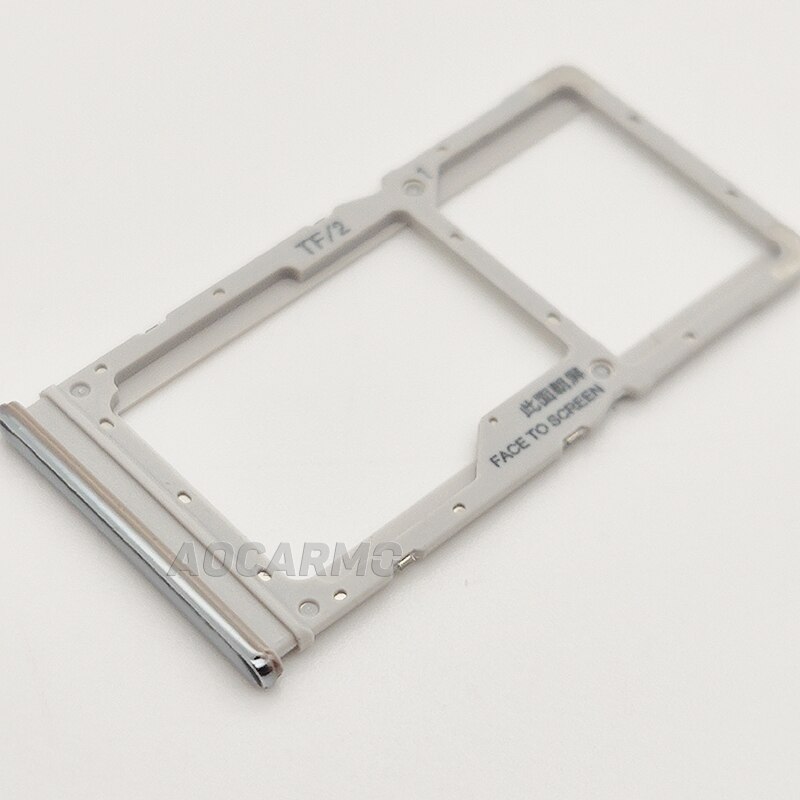 Aocarmo Sim Kaarthouder Voor Xiaomi Redmi Note 8 Pro Note8 Originele Mobiele Telefoon Behuizing Micro Sd Card Tray adapter Slot