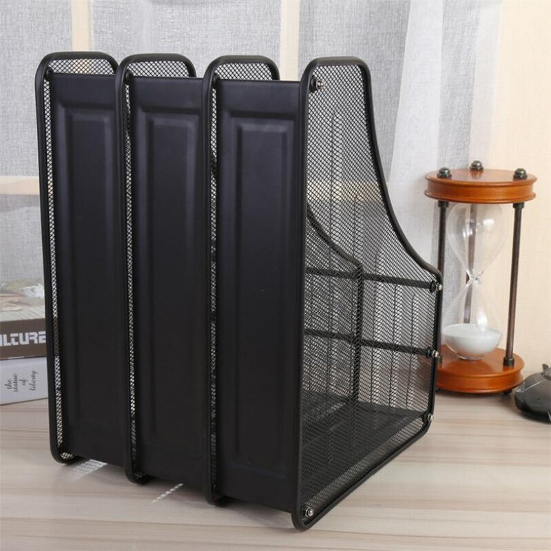 29.3x24x31.3cm Metal Wire File Holder Data Office Supplies Desktop Storage File Holder Office Organizer Holder Accessories