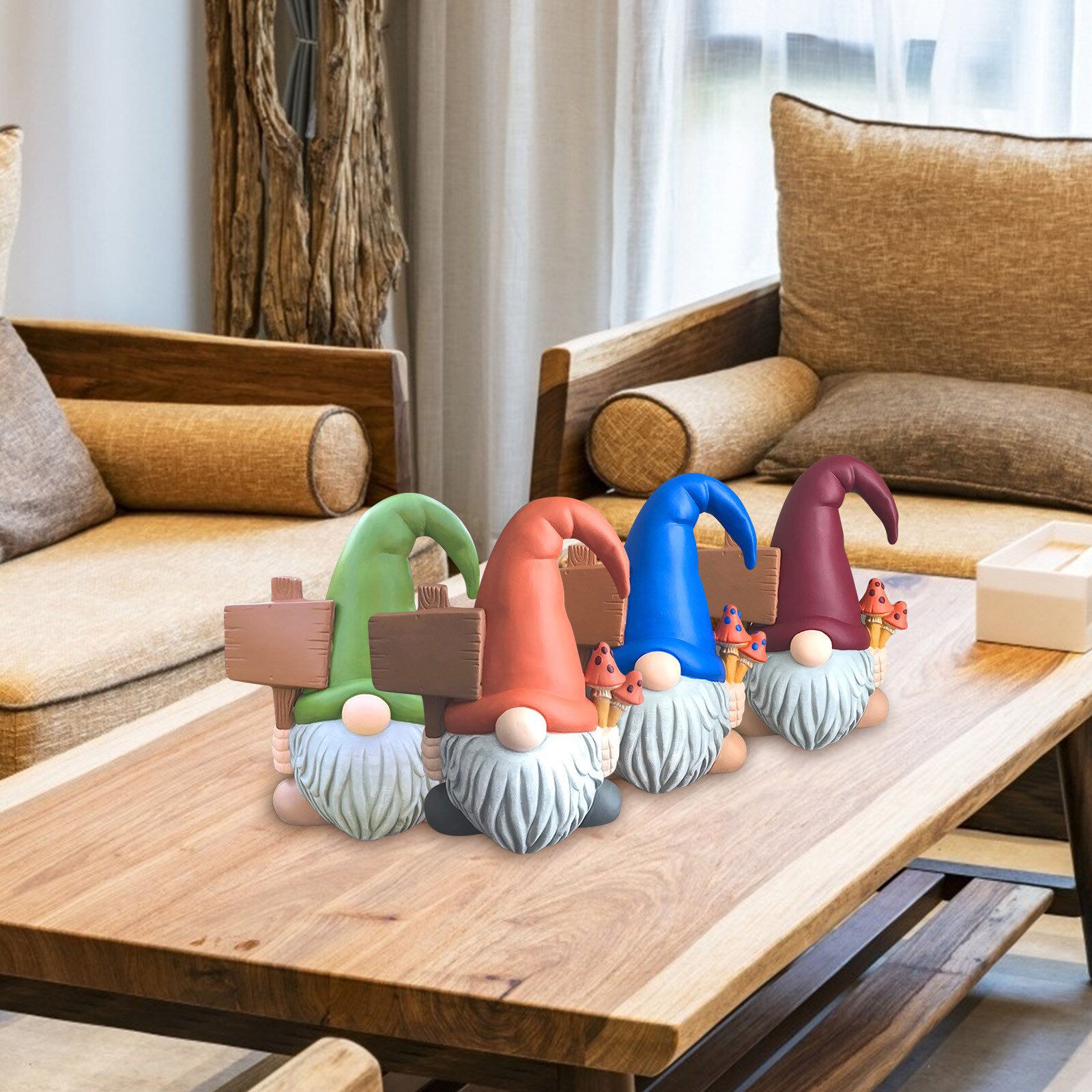 Garden Decoration Outdoor Gnome Statue Collectible Figurines Miniature Resin Statue Gardening Gnome deco jardin exterieur