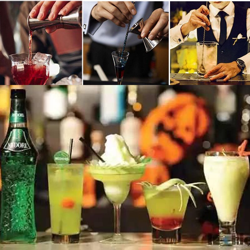 Iyounice Wijn Regulator Cocktail Shaker Professionele Premium Bar Set Drink Mixer 550 Ml Bar Tool Met Wijnrek