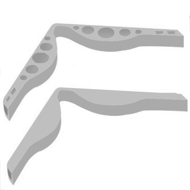 Wiederverwendbare Silikon Maske Halterung Clip Nase Brücke Silikon Halterung Anti-Beschlagen Brille Maske Zubehör Anti-Leckage Nase Pad: 03