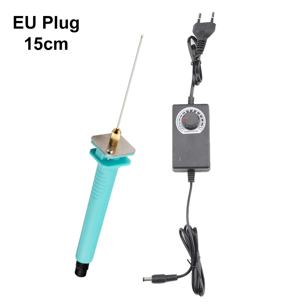 Adjustable Temperature Foam Cutter Pen 110V-240V Electric Foam Polystyrene Cutting Machine Portable Styrofoam Cutter DIY Cutting: EU plug 15cm