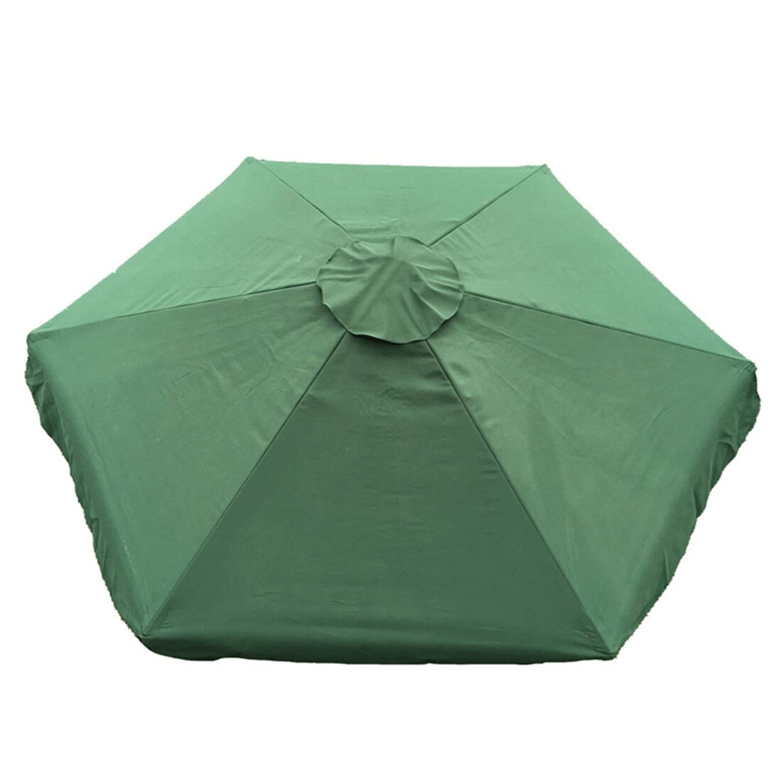 Skygge til terrasse let at installere have polyester holdbar baghave parasol baldakin parasol udendørs anti uv erstatningsbetræk: Grøn