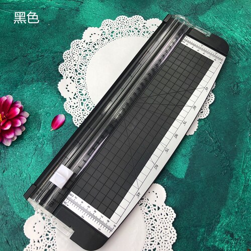 Precision Paper Photo Trimmers Cutter Scrapbook Trimmer Lightweight Cutting Mat MachineDIY Album Handbook Card Cutter: black