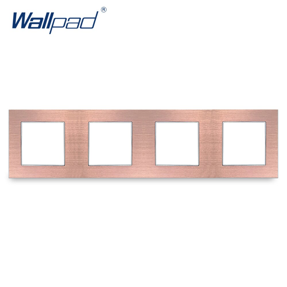 Wallpad Luxury Aluminum Alloy Panel Frame Brown Hotel Panel Vertical and Horizon Frame 1 2 3 4 5 Frames Panel Only: 4